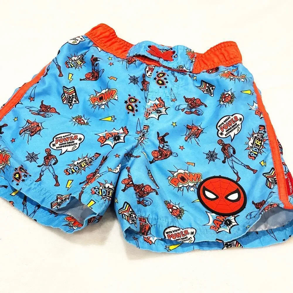 Disney Spider Man Swim Trunks sz 4